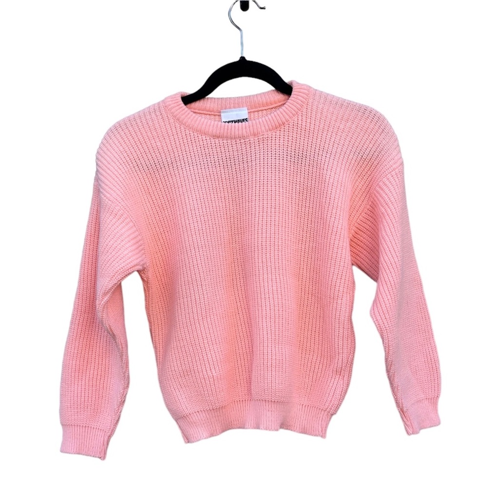 Knitwaves Vintage 1980’s Knit Peach Pink Pullover Acrylic Sweater Small